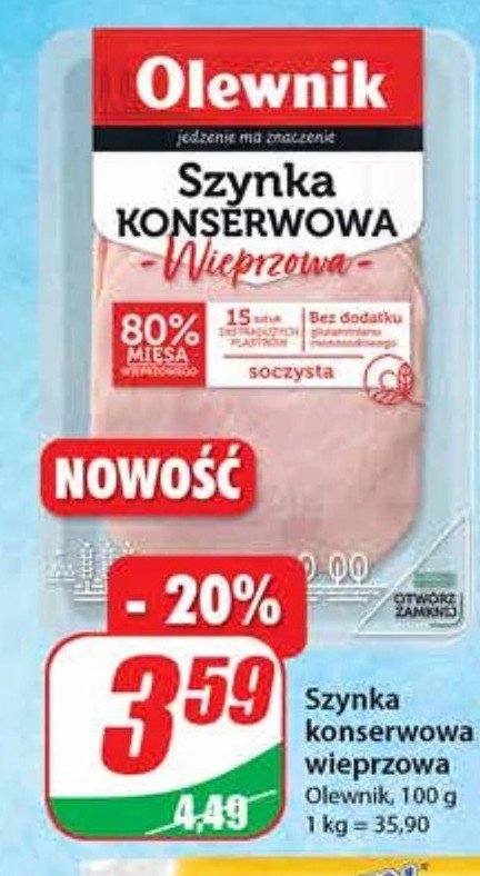 Szynka konserwowa Olewnik promocja
