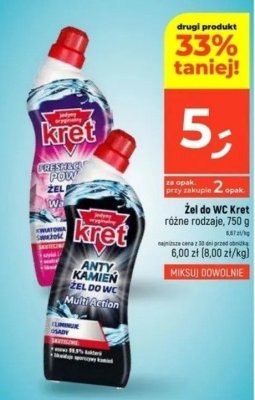 Żel do WC Kret różne rodzaje promocja w Dealz