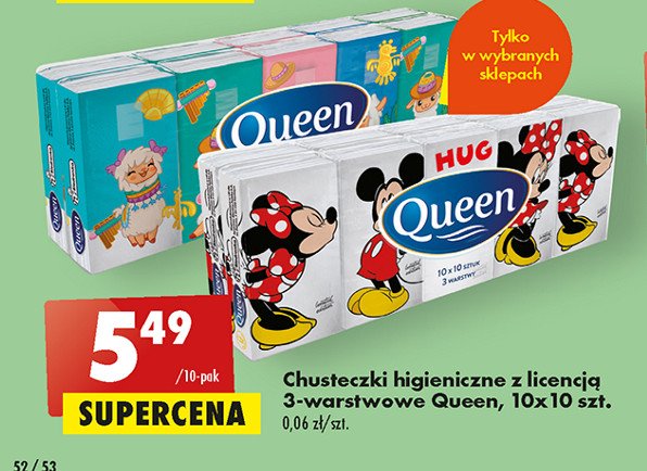 Chusteczki higieniczne myszka mickey Queen promocja