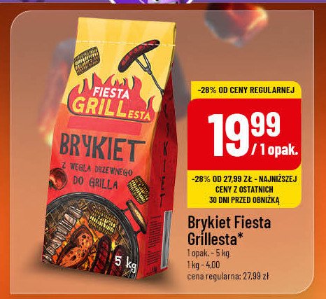 Brykiet z węgla drzewnego Fiesta grillesta promocja