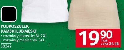 Podkoszulek damski lub męski promocja w Selgros