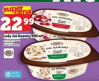 Lody Jak Dawniej 900 ml promocja w TOPAZ