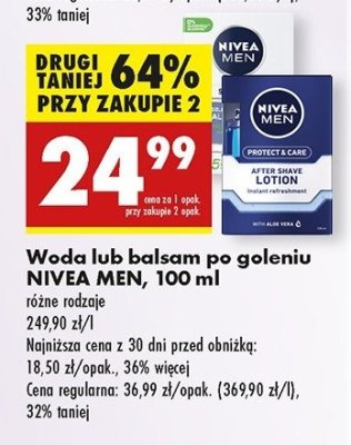 Woda po goleniu od艣wie偶aj膮ca Nivea men protect & care promocja