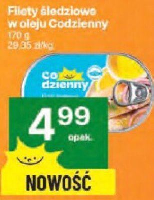 Filety śledziowe w oleju Codzienny 170 g promocja w Delikatesy Centrum