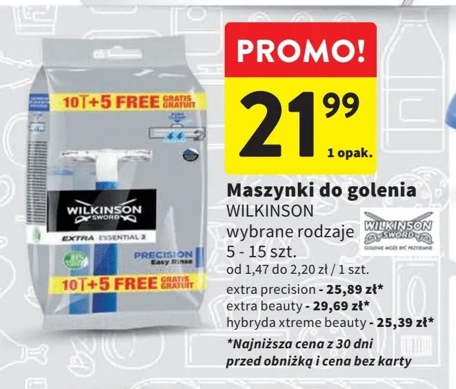 Maszynka do golenia Wilkinson extra 2 beauty promocja