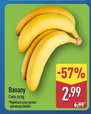 Banany  promocja w Aldi