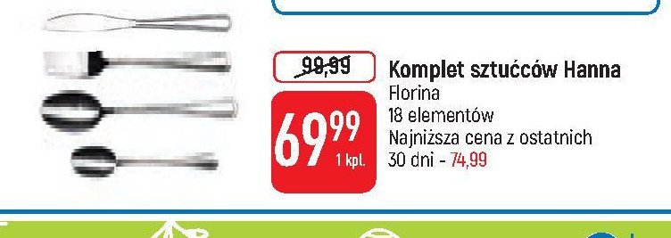 Komplet sztu膰c贸w hanna Florina (florentyna) promocja