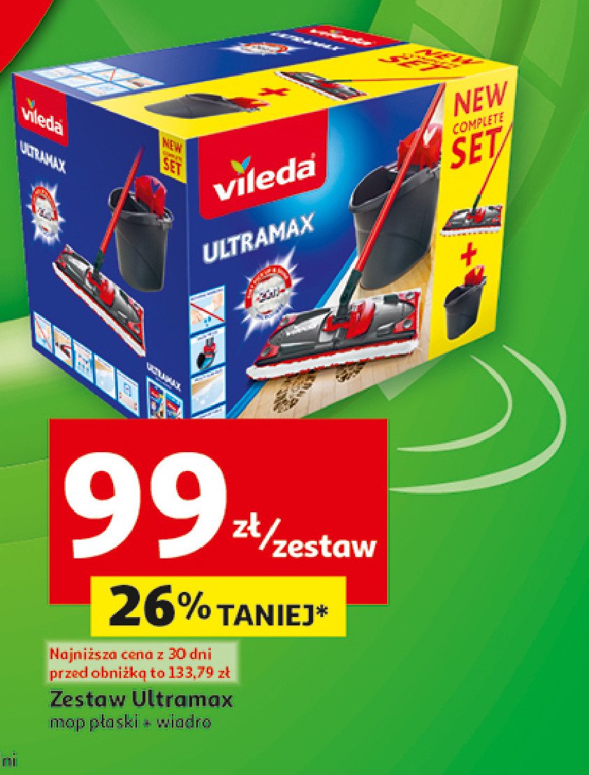 Zestaw mop ultramax wiadro + wkład Vileda promocja