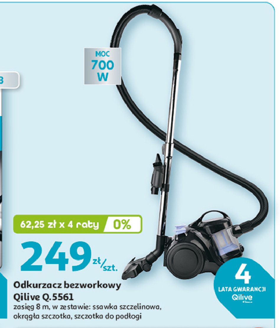 Odkurzacz bezworkowy q.5561 Qilive promocja