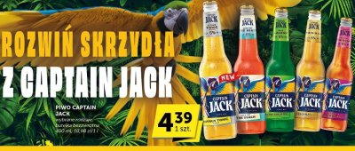 Piwo Captain Jack wybrane rodzaje, butelka bezwrotna promocja w Euro Sklep