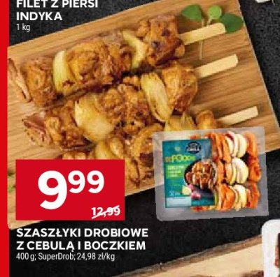 Szaszłyki drobiowe z cebulą i boczkiem Superdrob promocja