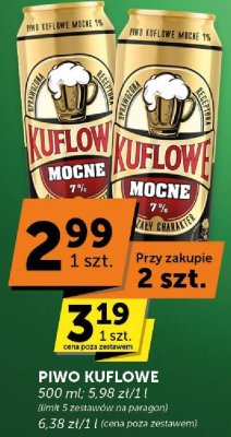Piwo Kuflowe Mocne 7% 500 ml promocja w Groszek