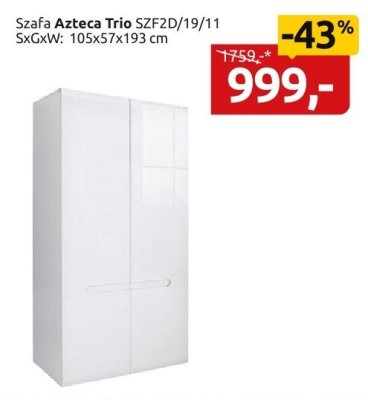 Szafa Azteca Trio SZFZD/19/11 promocja w Black Red White