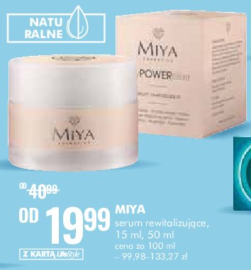 Serum rewitalizujące Miya my power elixir Miya cosmetics promocja