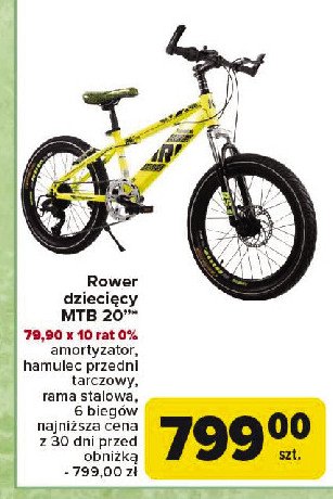 Rower dzieci臋cy mtb 20" promocja