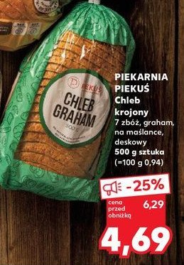 Chleb 7 zbóż Piekuś promocja w Kaufland