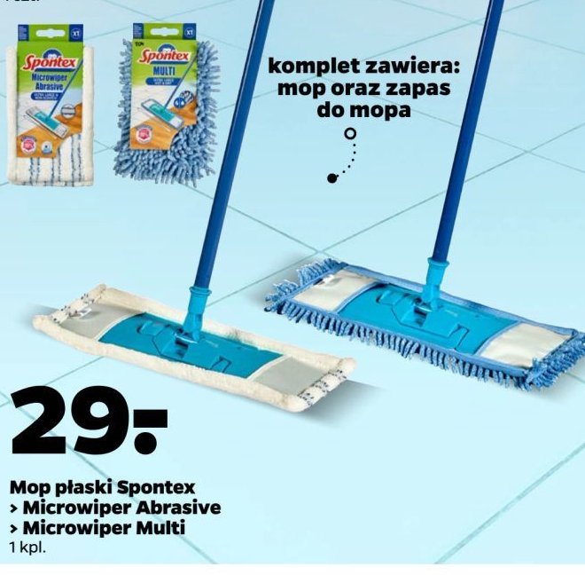 Mop płaski abrasive Spontex promocja