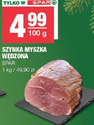 Szynka myszka wędzona SPAR promocja w SPAR