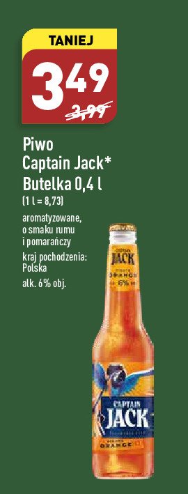 Piwo Captain jack pirate orange promocje