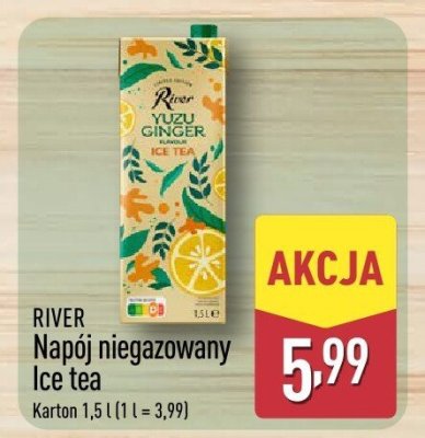 Napój niegazowany Ice tea RIVER promocja w Aldi