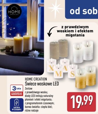 Świece woskowe LED  promocja w Aldi