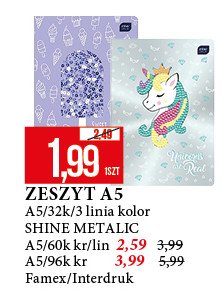 Zeszyt frog a5/60k linia FAMEX promocja