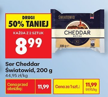 Ser Cheddar promocja w Biedronka