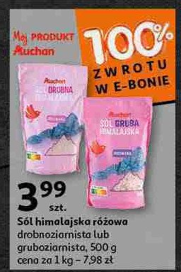 S贸l himalajska r贸偶owa drobna Auchan promocja