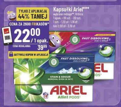 Kapsułki Ariel promocja w POLOmarket