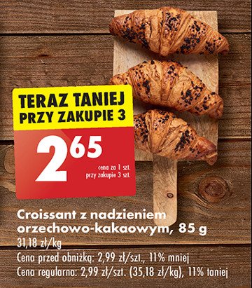 Croissant orzechowo kakaowy promocja