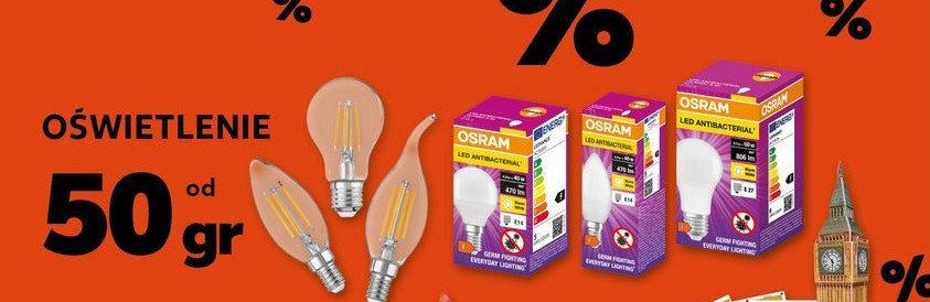 Żarówka led antibacterial e14 4.9 w Osram promocja w Kaufland