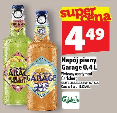 Napój piwny Garage 0,4L promocja w TOPAZ