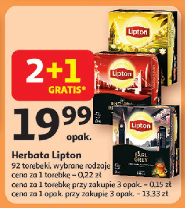 Herbata LIPTON BRILLIANT GOLD TEA promocja