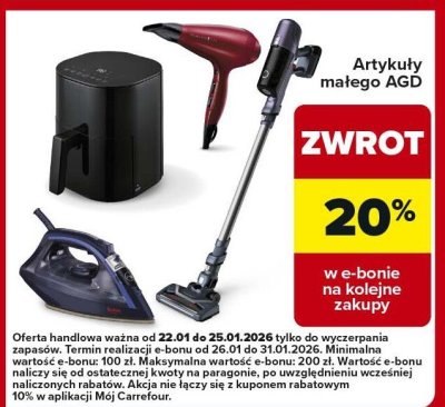 Artykuły małego AGD promocja w Carrefour Market