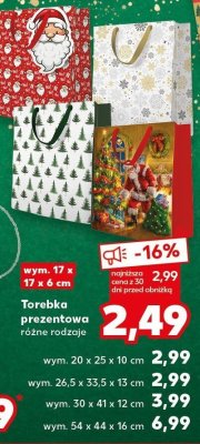 Torebka prezentowa promocja w Kaufland