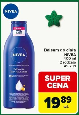 Balsam do ciała NIVEA 400ml 2 rodzaje promocja w Carrefour
