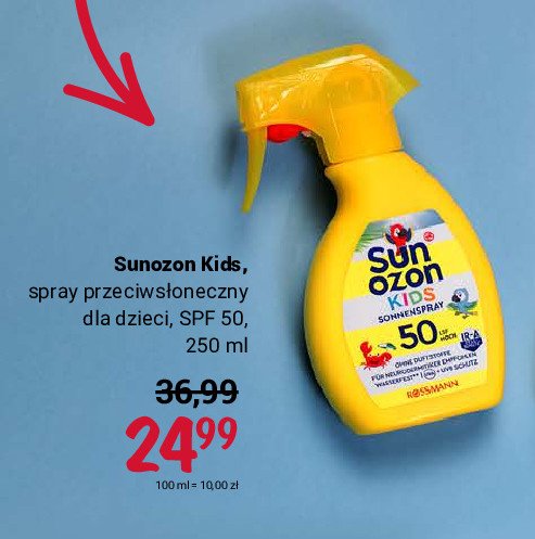 Spray ochronny do opalania dla dzieci spf 50 Sun ozon promocja