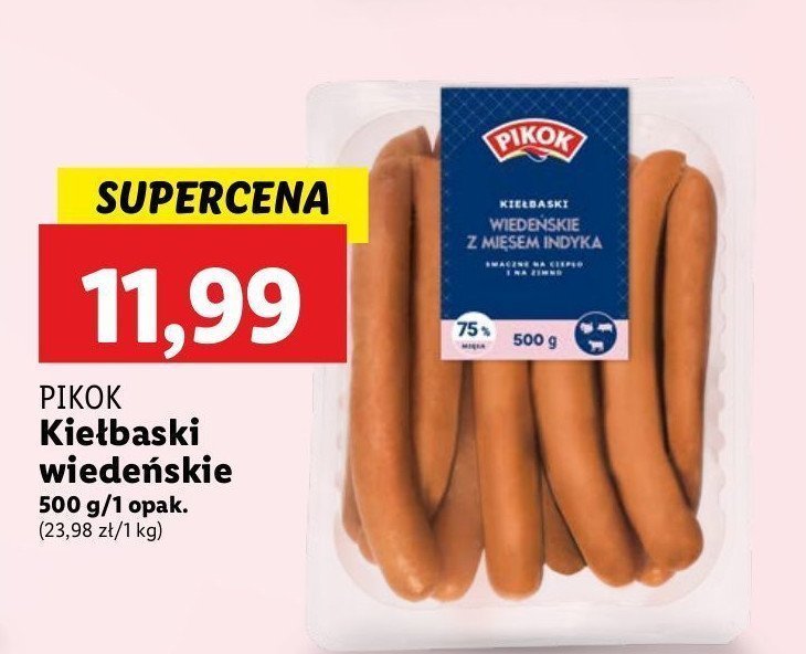 Kiełbaski wiedeńskie Pikok promocja