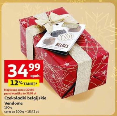 Czekoladki belgijskie Vendome 190 g promocja w Auchan