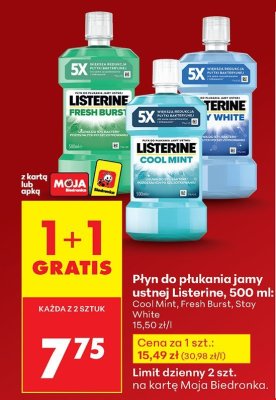 Płyn do płukania jamy ustnej Fresh Burst promocja w Biedronka