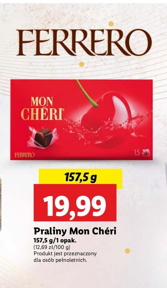 Bombonierka Ferrero mon cheri promocja