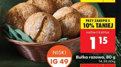 Bułka razowa promocja w Biedronka