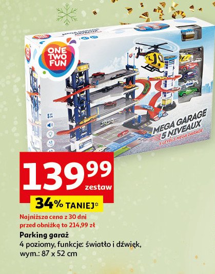 Parking garaż One two fun promocja w Auchan