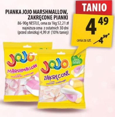 Pianka Jojo Marshmallow, Zakręcone promocja w Arhelan