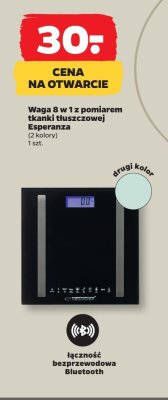 Waga 8 w 1 z pomiarem tkanki tłuszczowej, 2 kolory promocja w Netto