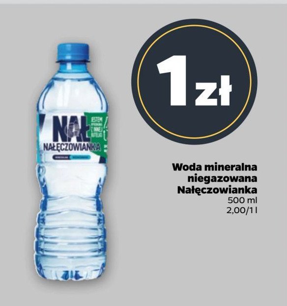 Woda niegazowana Nałęczowianka promocja w Netto