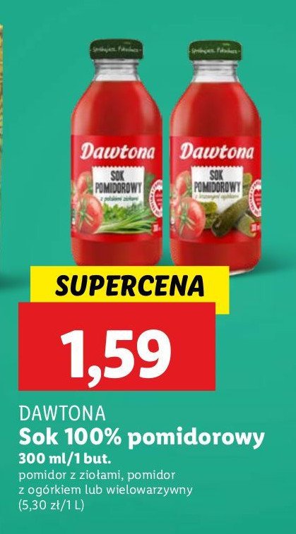 Sok wielowarzywny Dawtona promocja w Lidl