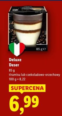 Deser Deluxe czekoladowo-orzechowy promocja w Lidl