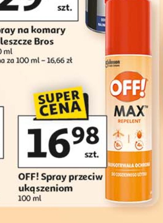 Spray przeciw owadom Off! max promocja