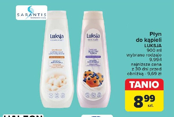 Płyn do kąpieli smakowita jagodowa babeczka Luksja silk care promocja